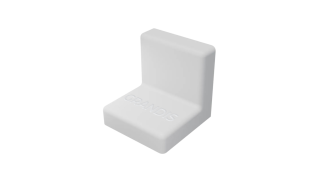  - Уголок пластиковый большой 25х25 белый, 200 шт. GRANDIS