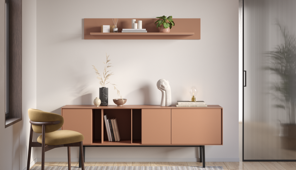 В интерьере