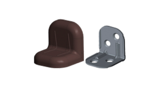  - Уголок металлический с крышкой 25х25 венге, 500 шт. MF