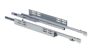  - Направляющие шариковые полного выдвижения Soft-Close, 45х350 мм цинк PRIME by AKS