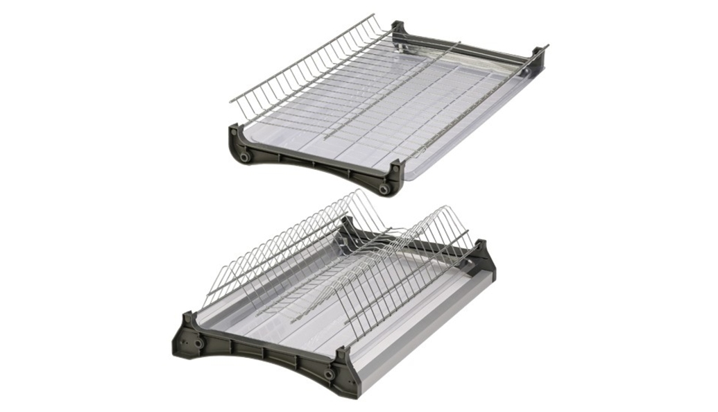 Посудосушитель для верх. базы 2-уровн с рамкой, Variant 500мм сталь, хром 2 поддона MF