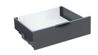  - Комплект ящика 116х450 Soft-Close, графит, полн. выдвиж., Slimbox Evolution AKS