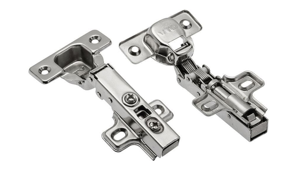 Петля с доводчиком накладная, 102гр, без рег.эксц., планка, шуруп, H=0, Clip On, никель, GTV